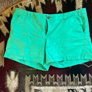Green shorts
